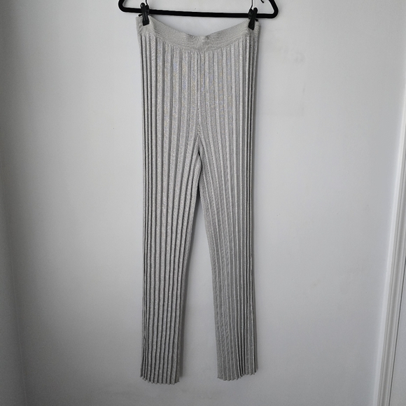 House of Harlow 1960 Pants - House Of Harlow 1960 X Ilaria Boucle Pants In Silver M